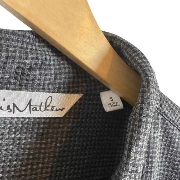 Travis Mathew Men’s Checkered Performance Polo in Grey/Black Size S - Picture 7 of 10